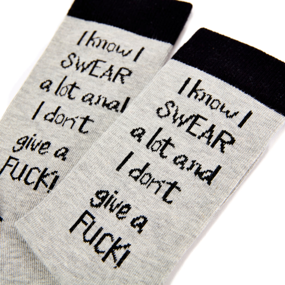 Unisex I Know I Swear A Lot And I Don't Give A Fuck Socks