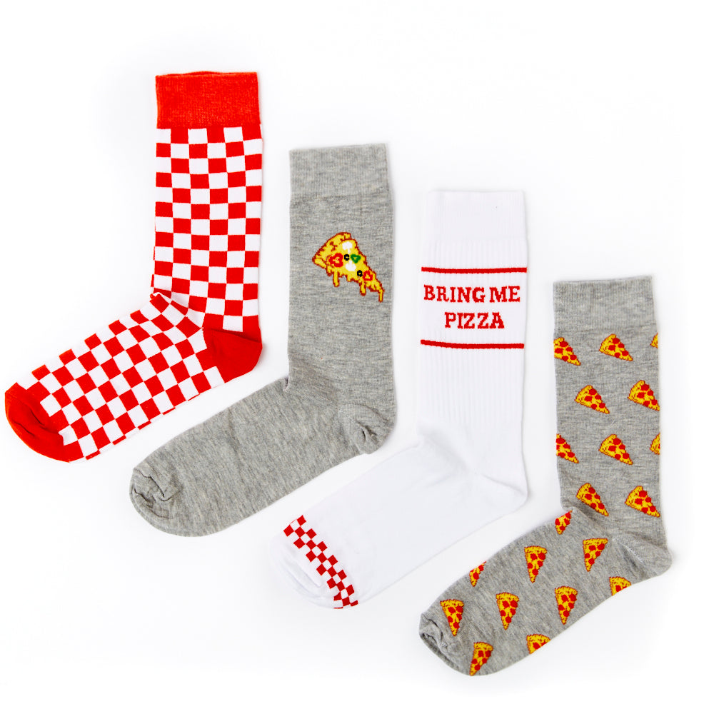 Unisex Pizza Socks Gift Set