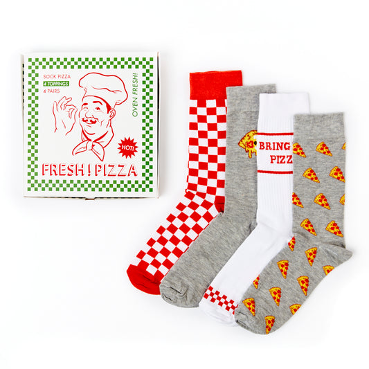 Unisex Pizza Socks Gift Set