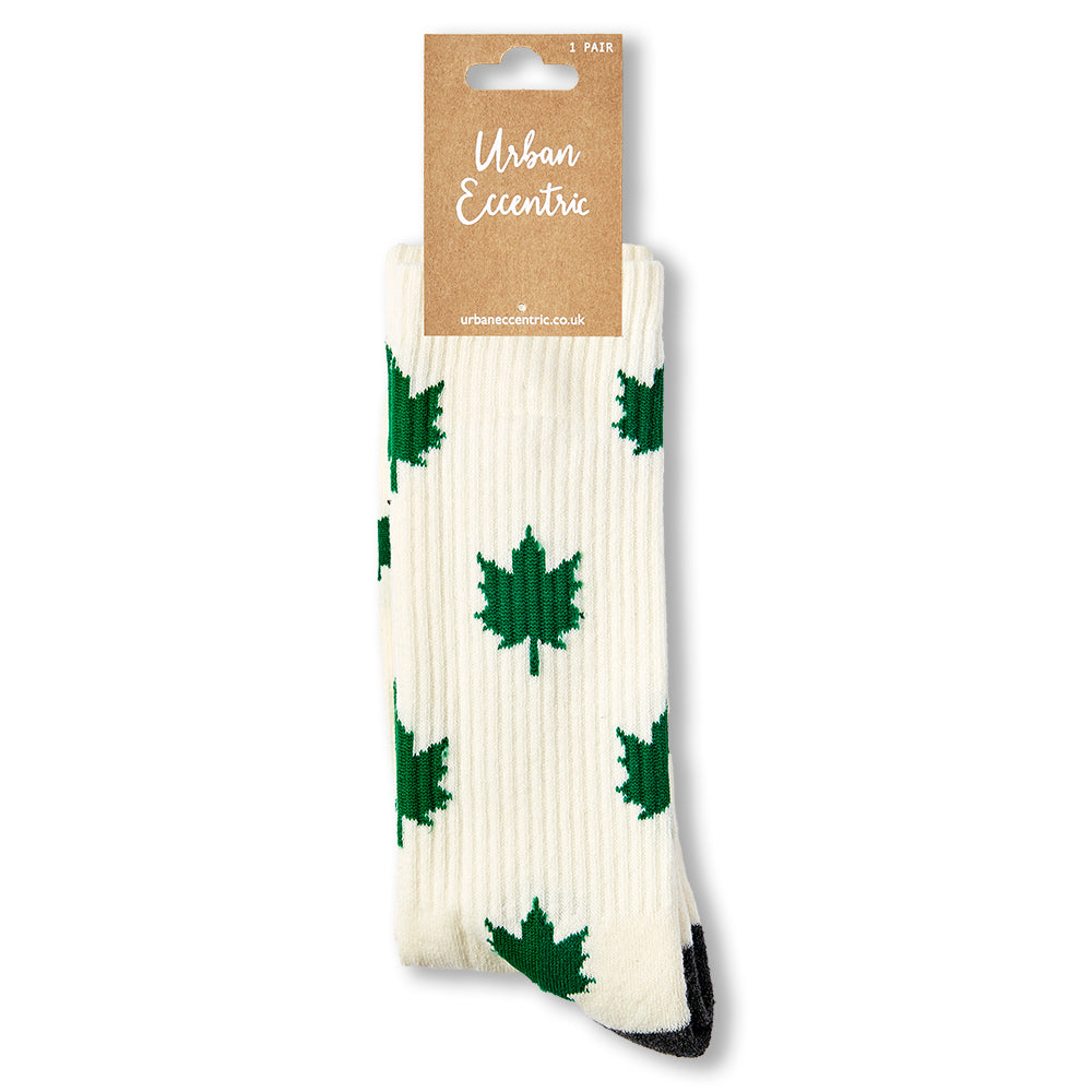 Unisex Leaf Socks