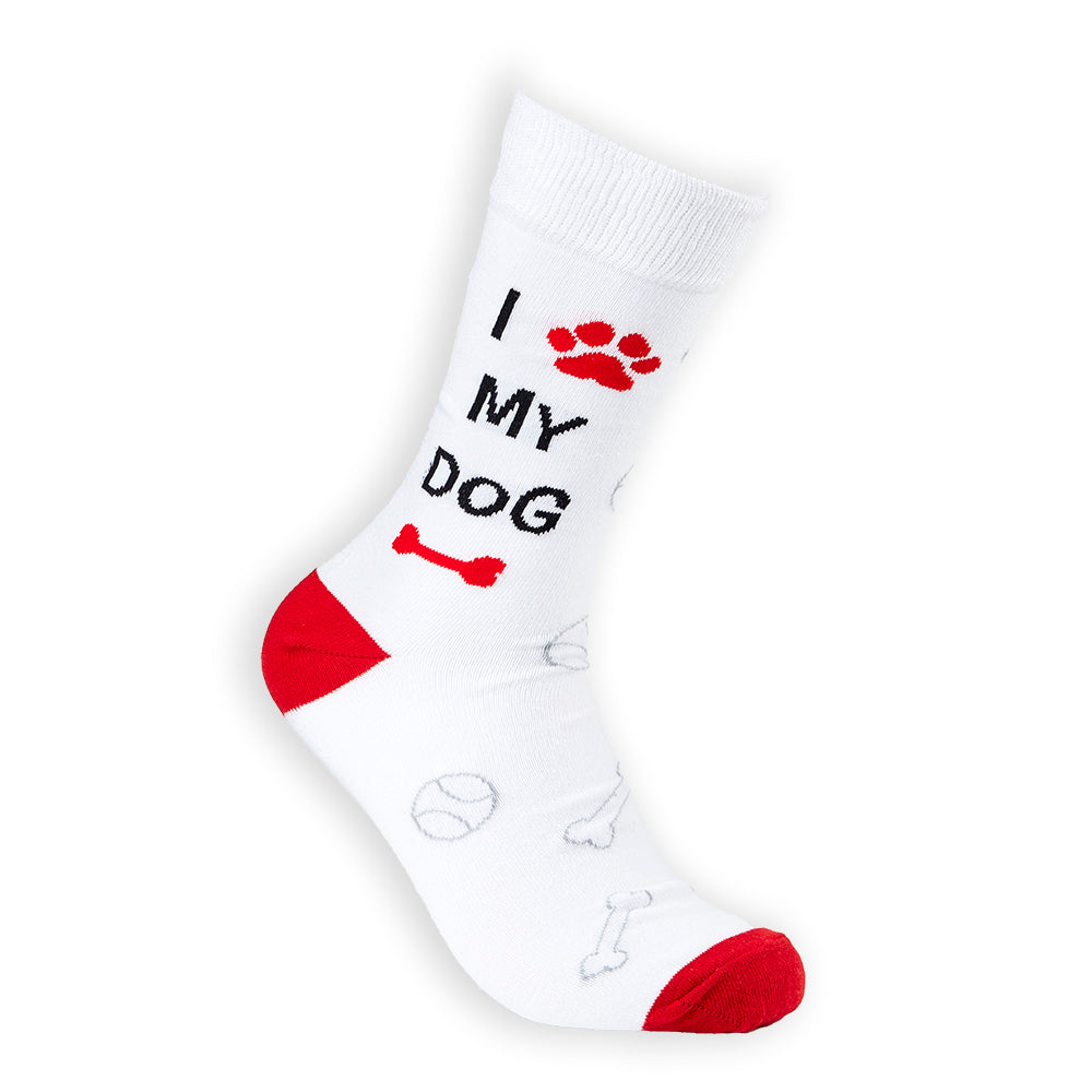 Unisex I Love My Dog Socks