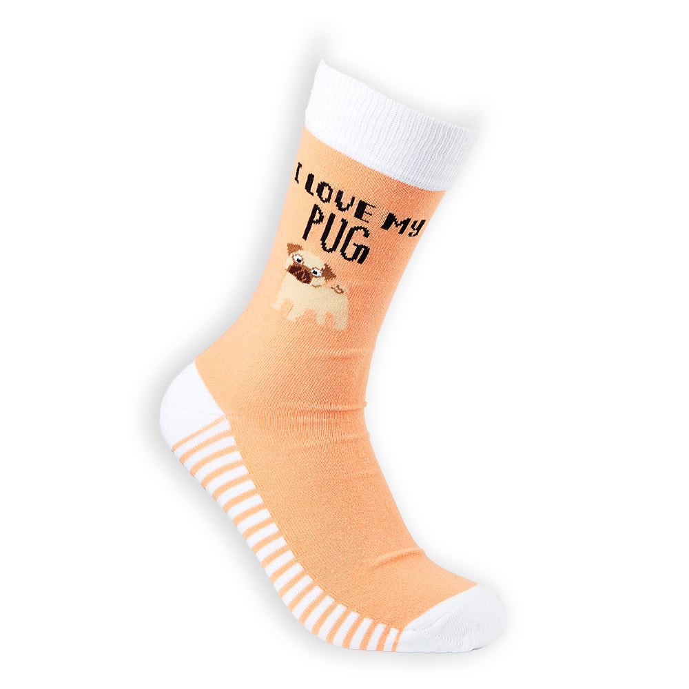 Unisex I Love My Pug Socks