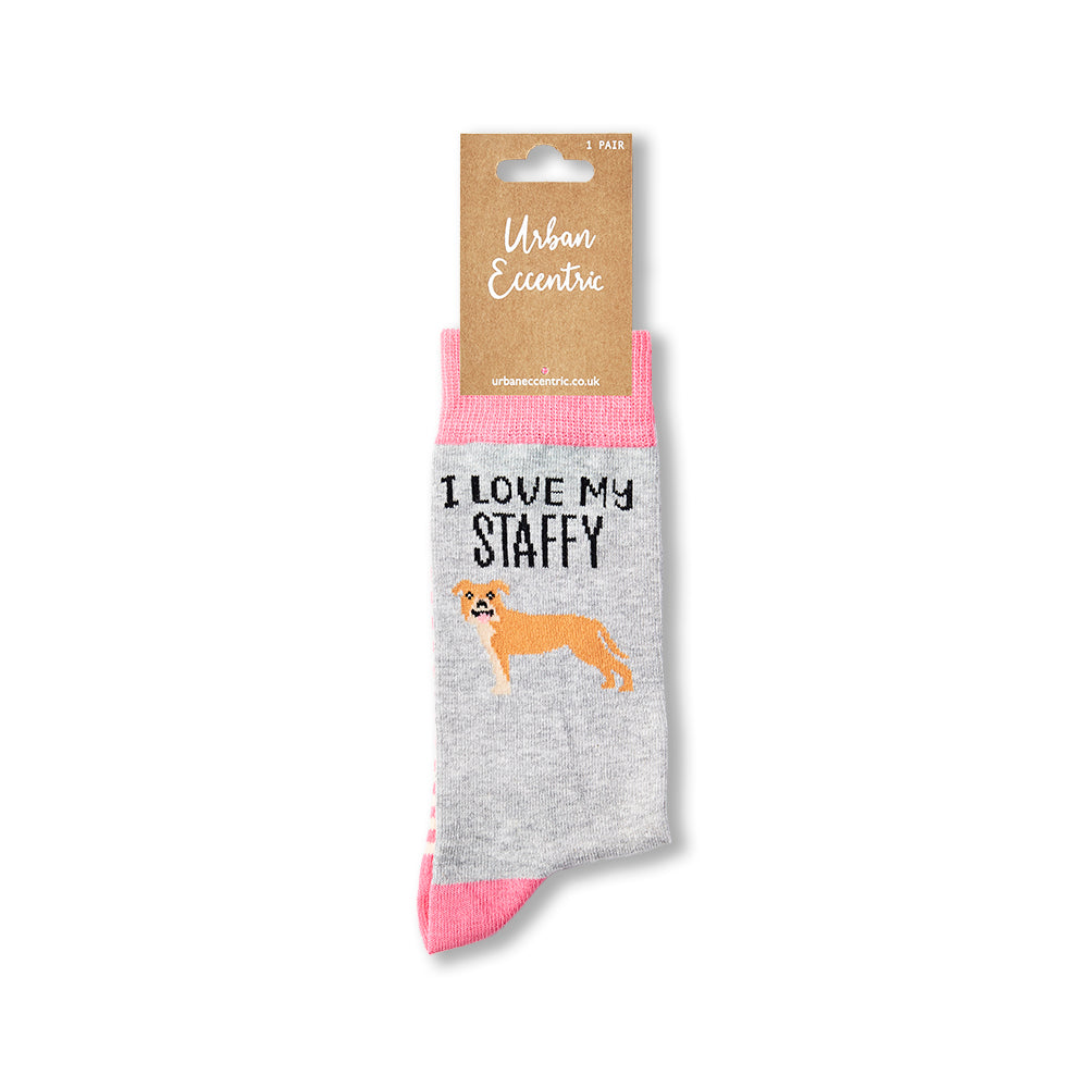 Unisex I Love My Staffy Socks