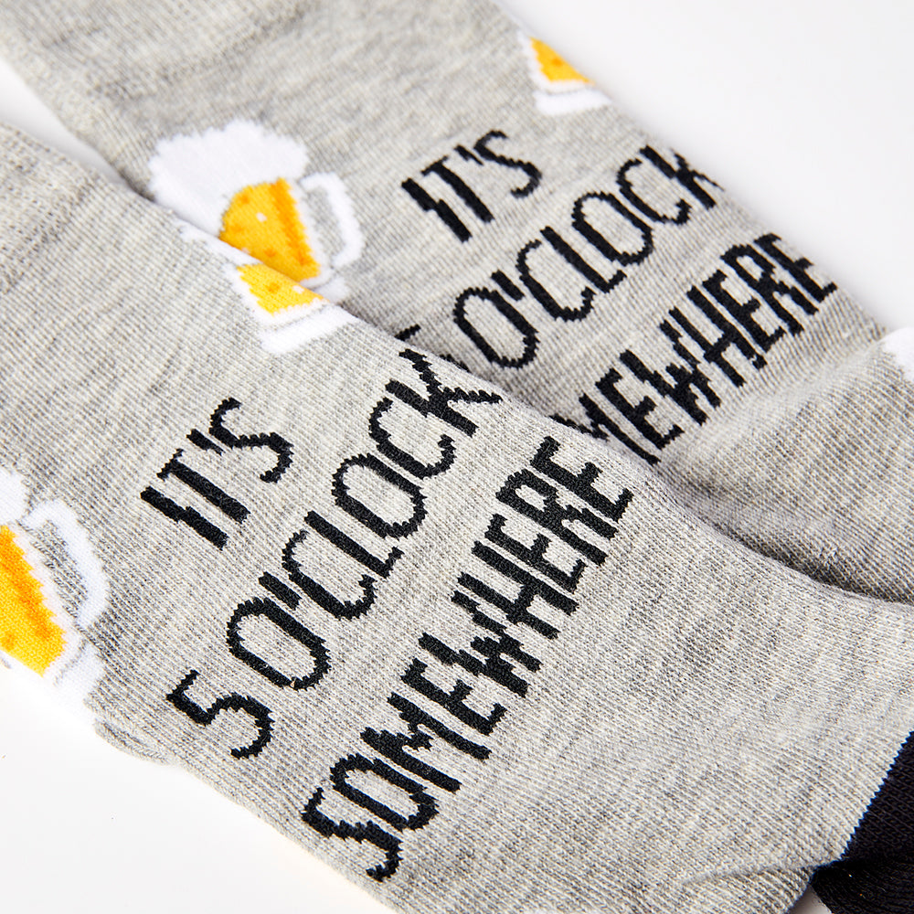 Unisex It's 5 O'Clock Somewhere Beer Socks