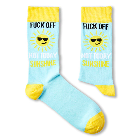 Unisex Not Today Sunshine Socks