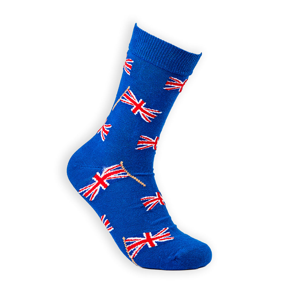 Unisex Union Jack Waving Flag Socks