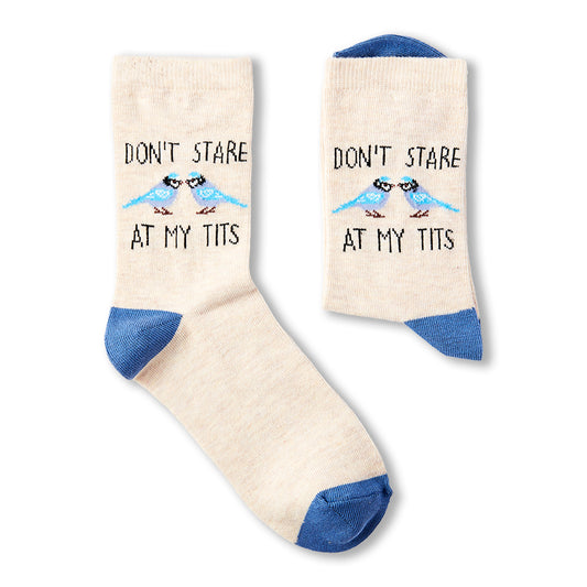 Ladies Don't Stare At My Tits Socks