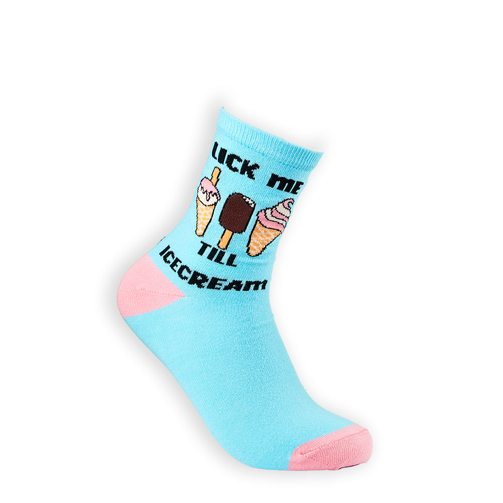 Ladies Lick Me Till Icecream Socks