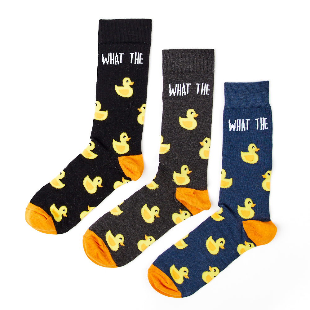 Unisex What The Duck Socks Gift Set