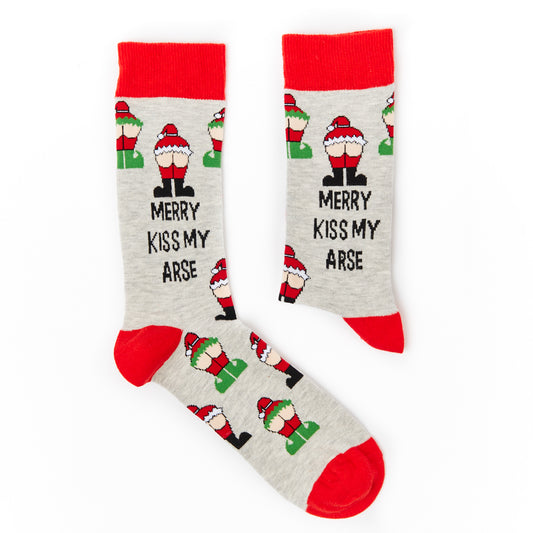 Unisex Merry Kiss My Arse Socks