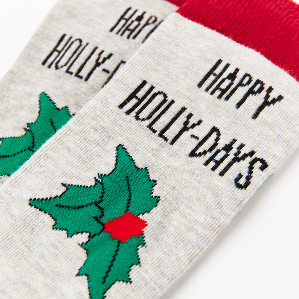 Unisex Happy Holly-Days Socks