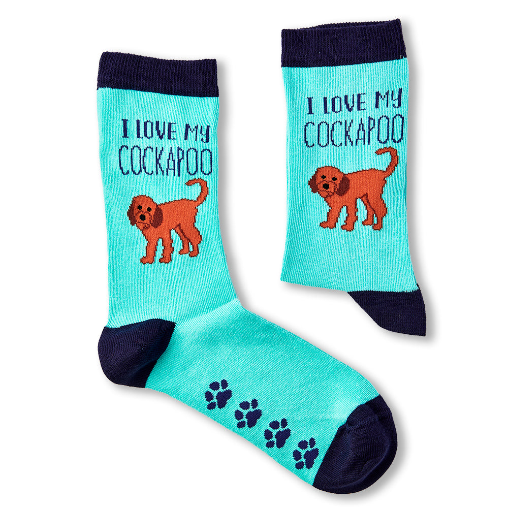 Ladies I Love My Cockapoo Socks