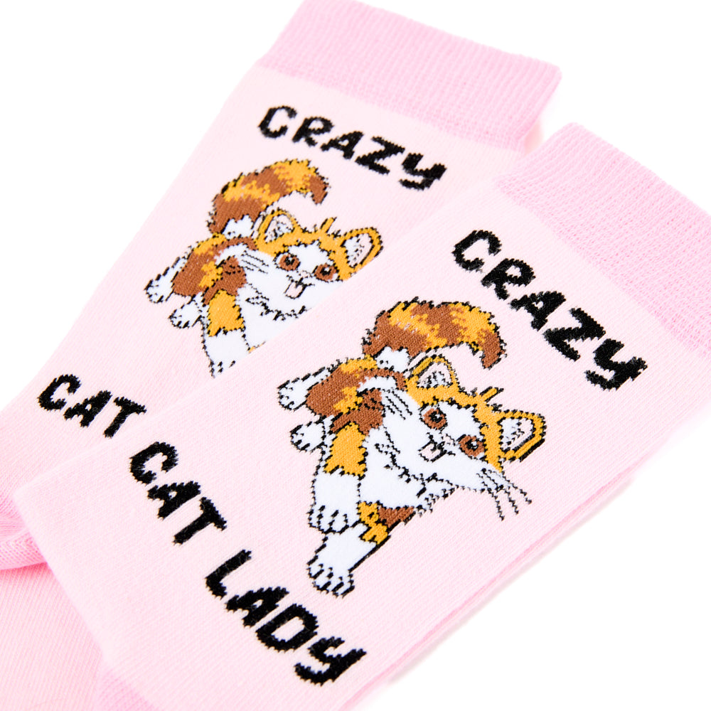 Ladies Crazy Cat Lady Socks