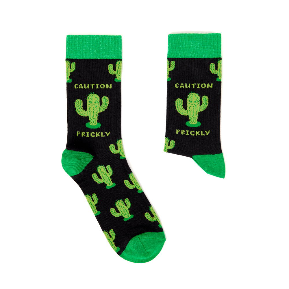 Unisex Caution Prickly Socks
