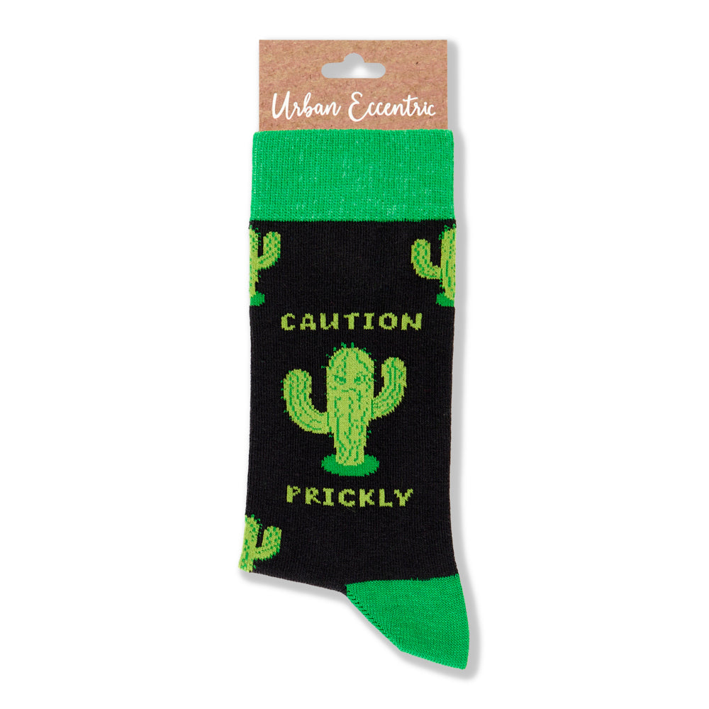 Unisex Caution Prickly Socks