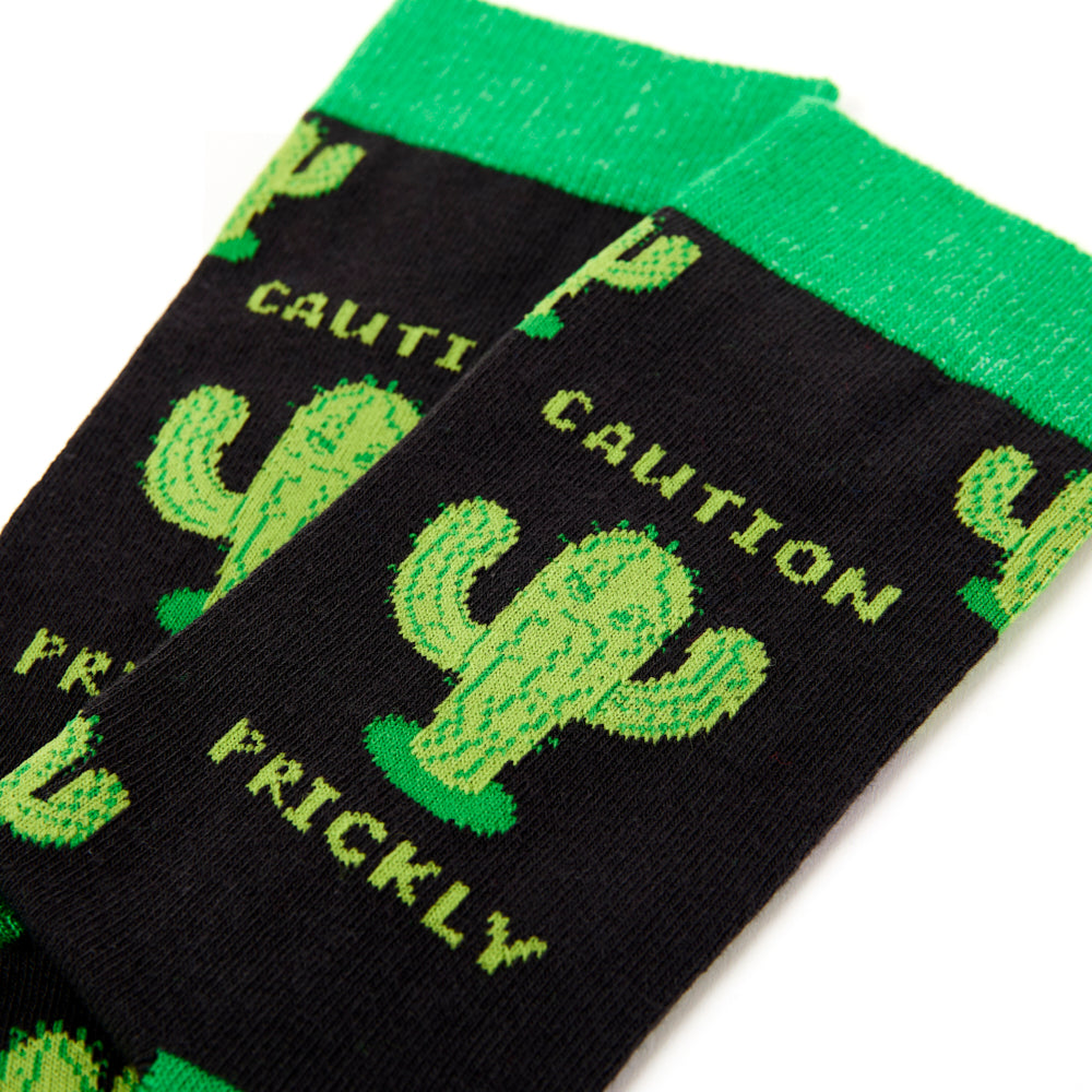 Unisex Caution Prickly Socks
