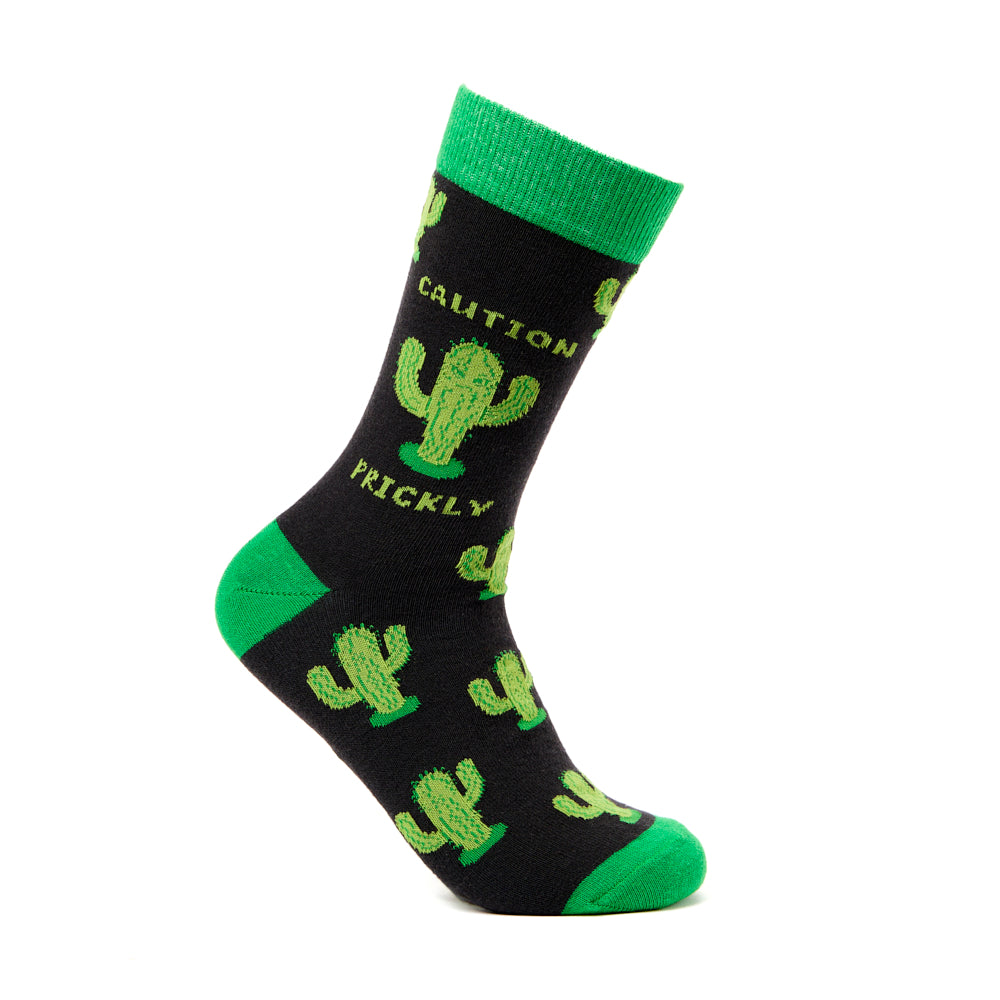 Unisex Caution Prickly Socks