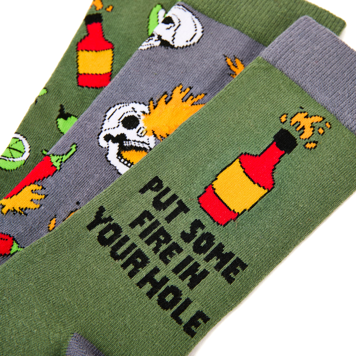 Unisex Put Some Fire in Your Hole Socks Gift Box