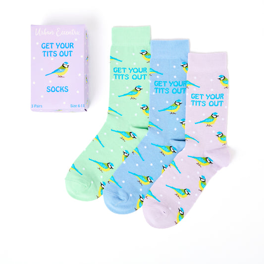 Unisex Get Your Tits Out Socks Gift Box