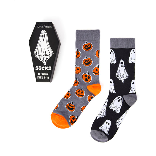 Unisex Coffin Halloween Socks Gift Box