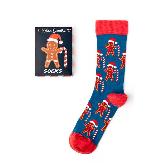 Unisex Gingerbread Man Socks Gift Set
