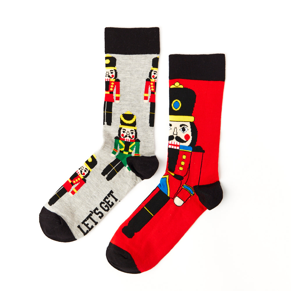 Unisex Nutcracker Socks Gift Set