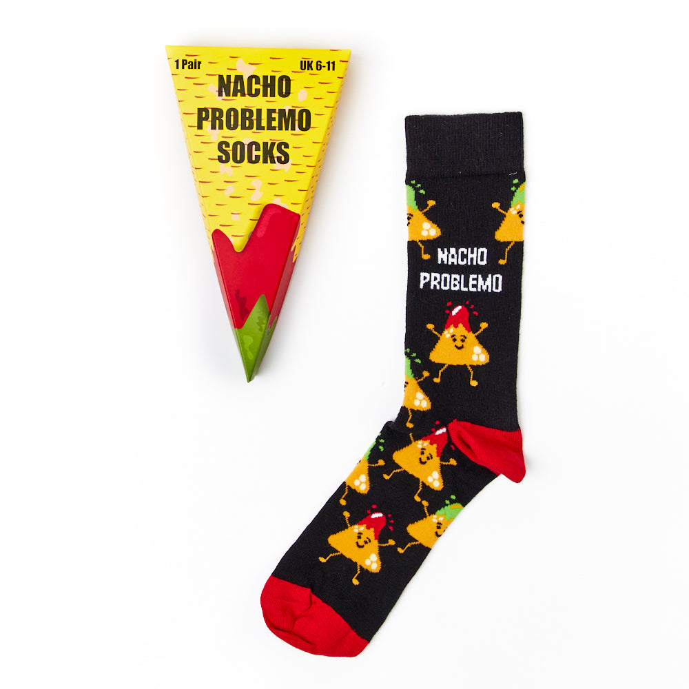 Unisex Nacho Problemo Socks Gift Set