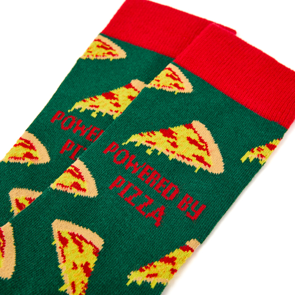 Unisex Powered By Pizza Slice Gift Box Socks