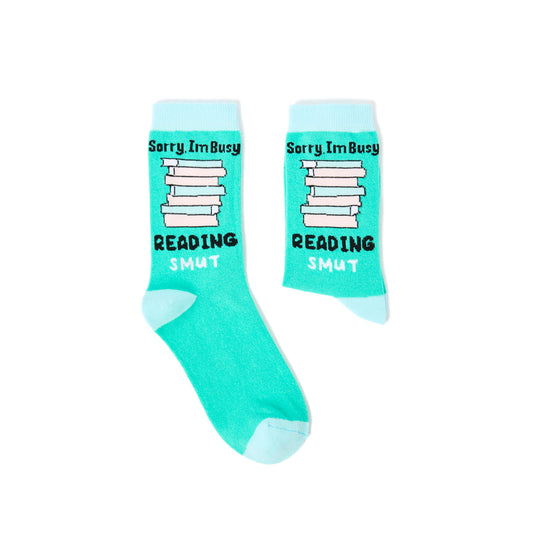 Ladies Sorry, I'm Busy Reading Smut Socks