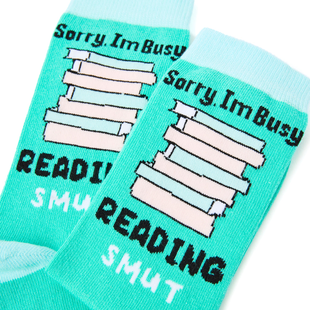 Ladies Sorry, I'm Busy Reading Smut Socks