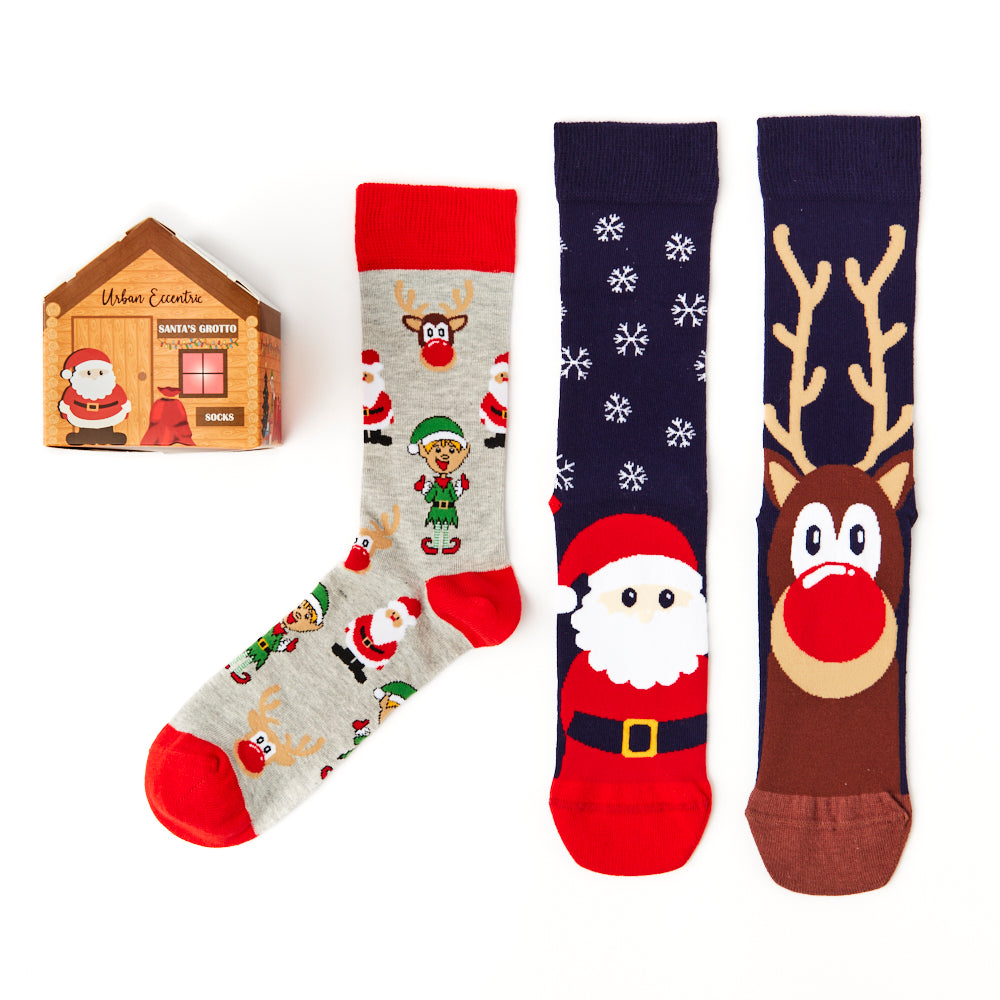 Unisex Santa's Grotto Socks Gift Set