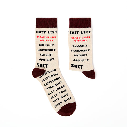 Unisex Shit List Socks