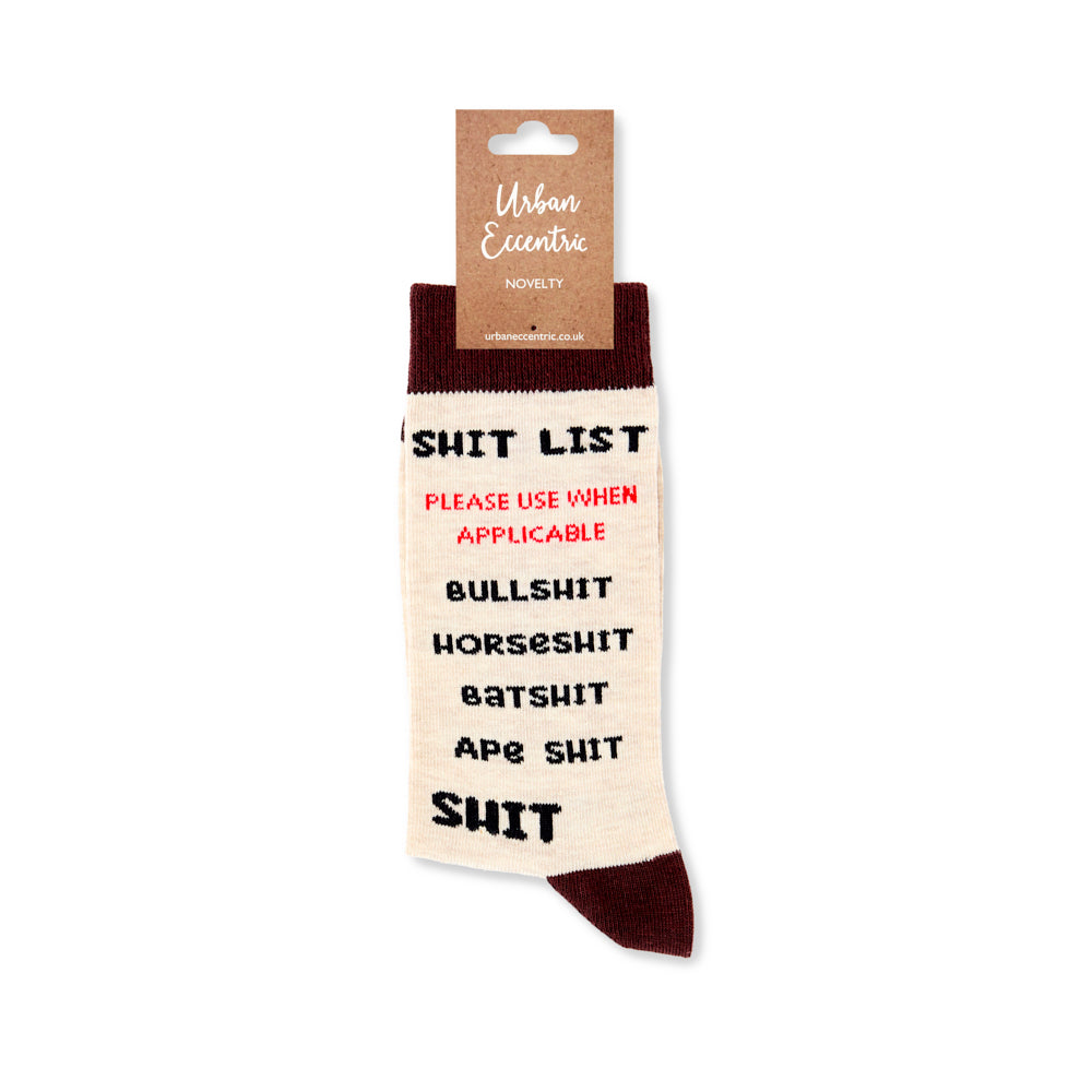Unisex Shit List Socks
