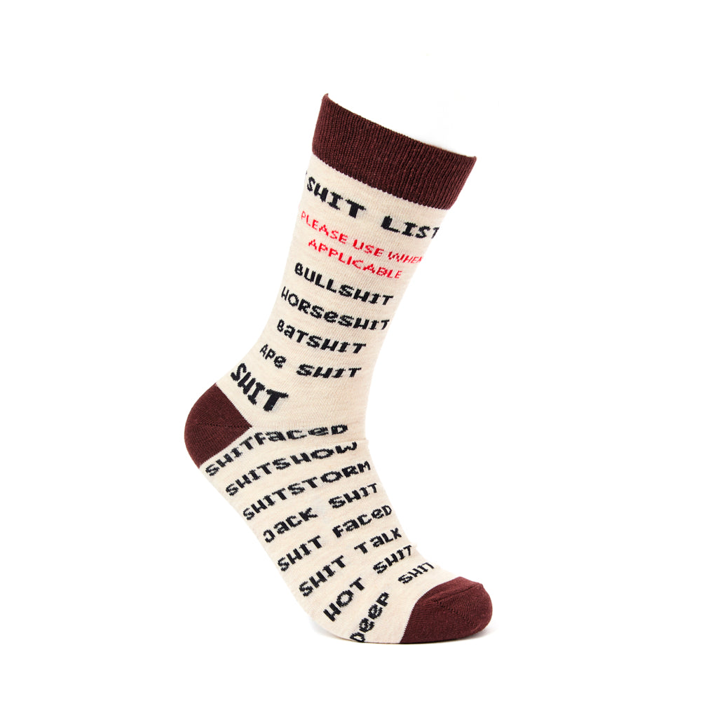 Unisex Shit List Socks