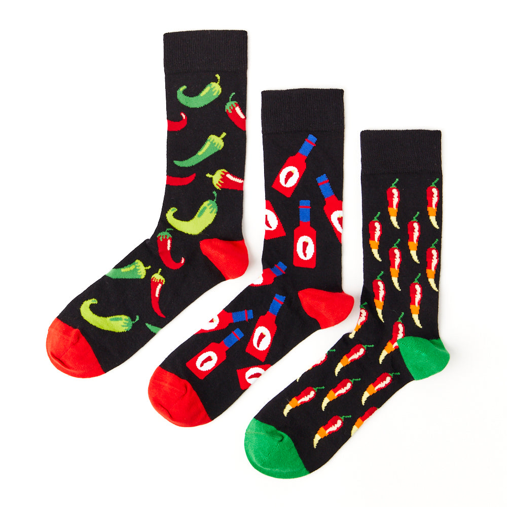 Unisex Spice Bottle Box Socks Gift Set