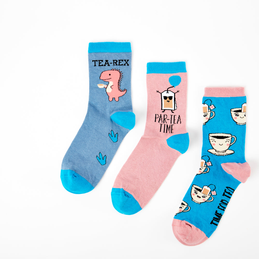 Ladies Tea Socks Gift Box