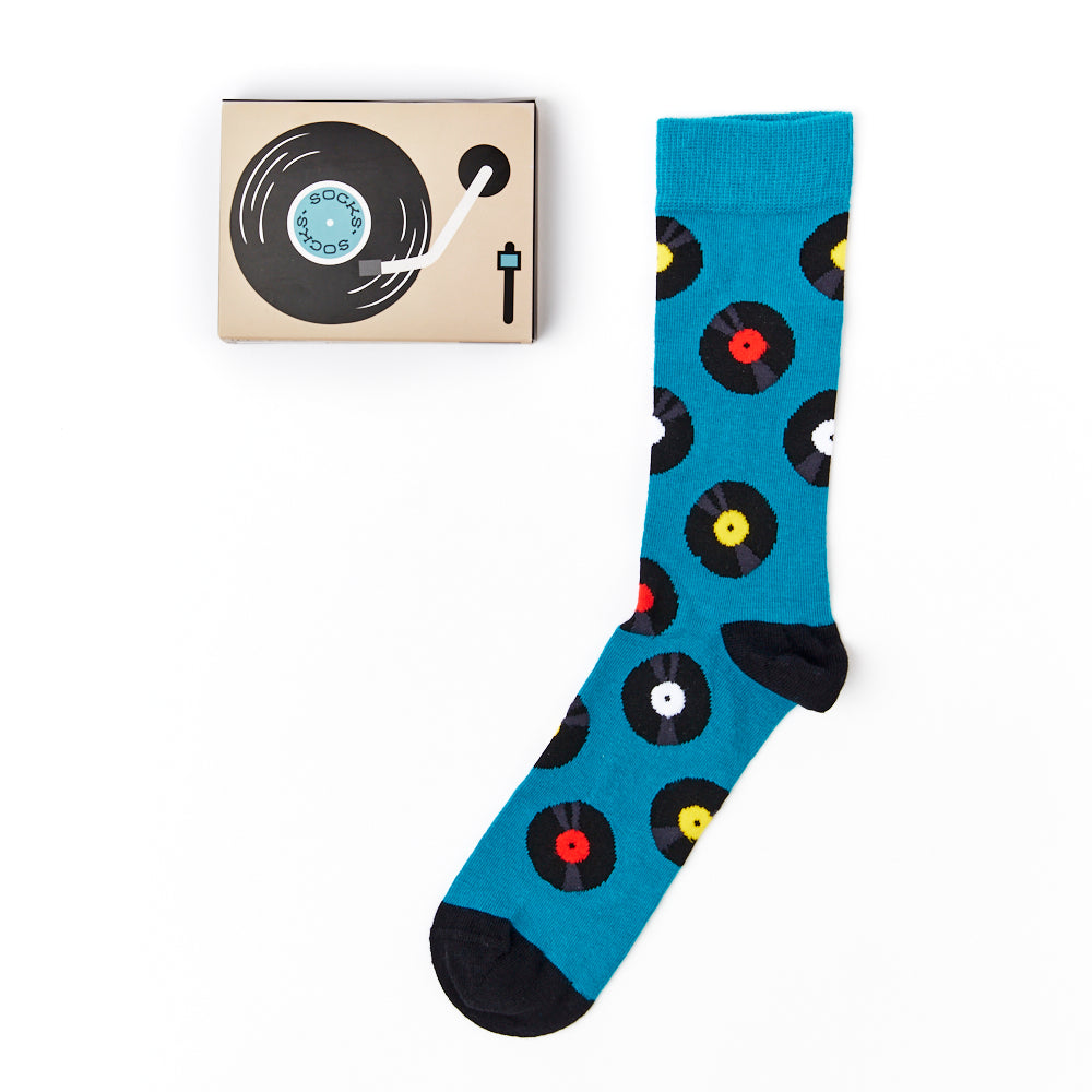 Unisex Vinyl Gift Box Socks