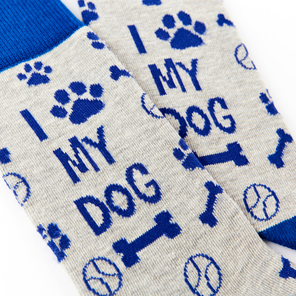 Unisex I Love My Dog Socks