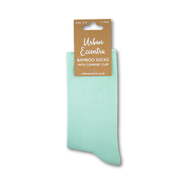 Bamboo Comfort Roll Top Socks - Green