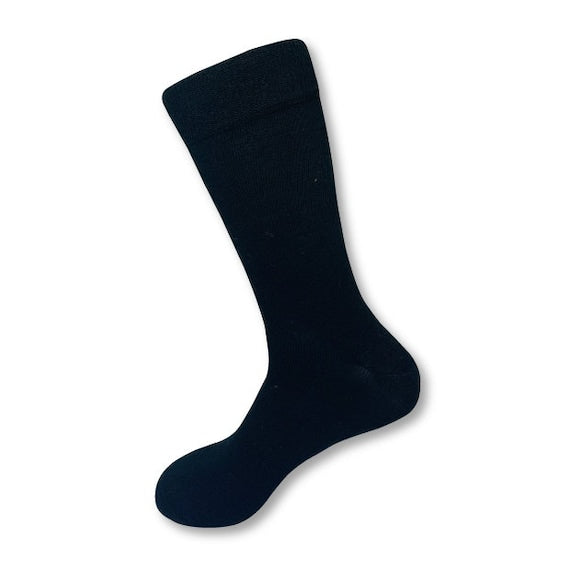 Unisex Plain Bamboo Socks - Black